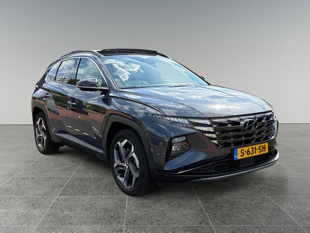 Hyundai TUCSON Premium Sky 1.6 T-GDI HEV 230pk | SCHUIF/KANTELDAK | LEDER | STOELVENTILATIE + VERW. | BLIND SPOT CAMERA | LAGE KM-STAND! |