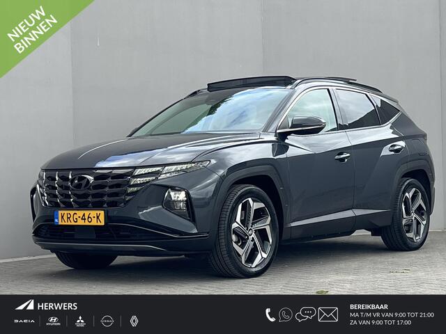 Hyundai TUCSON 1.6 T-GDI PHEV Comfort Smart Sky 4WD / Dealer onderhouden / SoH accu 100 % / Panorama schuifdak / 1.350 kg trekgewicht / Navigatie / Apple Carplay Android / Stuur- en stoelverwarming / 19"LM wielen /
