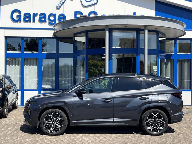 Hyundai TUCSON 1.6 T-GDI Plug-in Hybrid Sky 4WD N-line | Trekhaak, Schuifdak, Stoelventilatie, Elektr. Stoelen, 360 Camera, Half alcantara/leder, 19 inch, Full option!