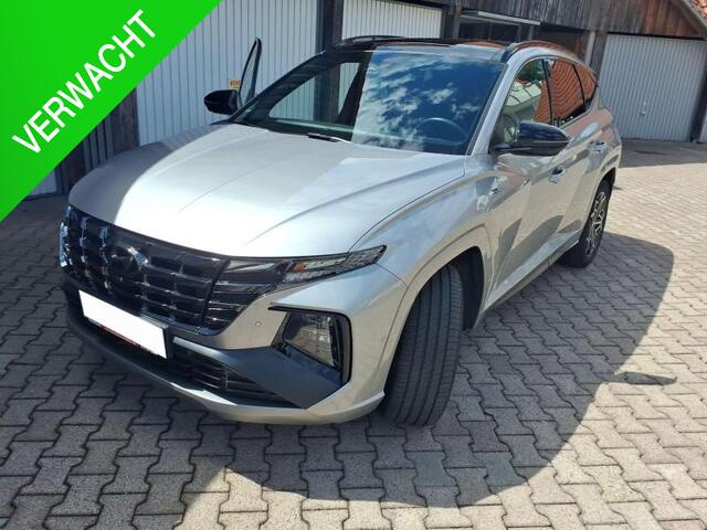 Hyundai TUCSON 1.6 T-GDI Plug-in Hybrid Sky 4WD N-line l Schuifdak, Stoelventilatie, Elektr. Stoelen, 1e eigenaar, Dealer onderhouden, 360 Camera, Half alcantara/leder, 19 inch, Full option!