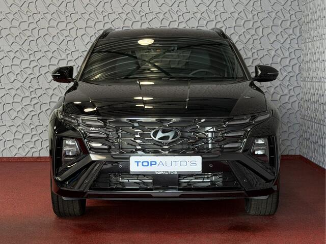 Hyundai TUCSON 1.6 T-GDI PHEV LUXE N-LINE NIEUWE AUTO 360° CAMERA ELEK.KLEP ELEK.STOEL MET GEHEUGEN VERWARMD SUBWOOFER 19" LMV ZWARTE HEMEL STUURVERW. PLUG IN HYBRIDE