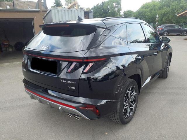 Hyundai TUCSON 1.6 T-GDI HEV N Line l Stoelventilatie, Elektrische stoel met geheugen, Elektrische kofferklep, 1e eigenaar, Half alcantara/leder, 19 inch, 1650 trekgewicht!