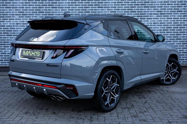 Hyundai TUCSON 1.6 T-GDI PHEV N Line 4WD | Plug-in Hybrid | Two-Tone | 360 Graden Camera | Krell Audio | Keyless Entry | Elektrische Achterklep | Elektrisch Verstelbare Voorstoelen | Stoelventilatie | Stoelverwarming voor en achter | Cruise Control Adaptief | Dodehoekdetectie | Navigatie | Apple Carplay | Android Auto | Lichtmetalen Velgen 19 inch