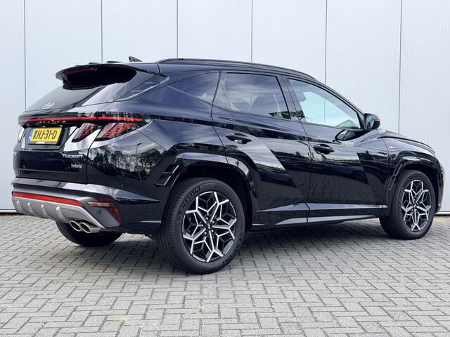 Hyundai TUCSON 1.6 T-GDI HEV 230pk N Line Edition Automaat / Fabrieksgarantie tot 03-2029 / Dealer onderhouden / Trekgewicht 1650 kg / Stoelverwarming / Achteruitrijcamera / cruise control / Climate control/ Keyless Entry/Start /