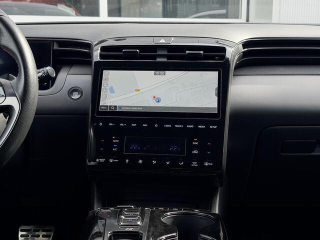 Hyundai TUCSON 1.6 T-GDI HEV 230pk N Line Edition Automaat / Fabrieksgarantie tot 03-2029 / Dealer onderhouden / Trekgewicht 1650 kg / Stoelverwarming / Achteruitrijcamera / cruise control / Climate control/ Keyless Entry/Start /