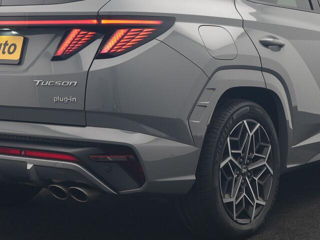Hyundai TUCSON 1.6 T-GDI N Line 4WD PHEV 265PK Dealer O.H | Panodak | Trekhaak Afn. | Adaptive Cruise | 360 Camera | Alcantara Sportstoelen Memory & Ventilatie | Stoelen & Stuur Verwarmd | Krell Audio | Carplay | Blis | Keyless | Navigatie | DAB | 19"L.M | Plug In Hybrid