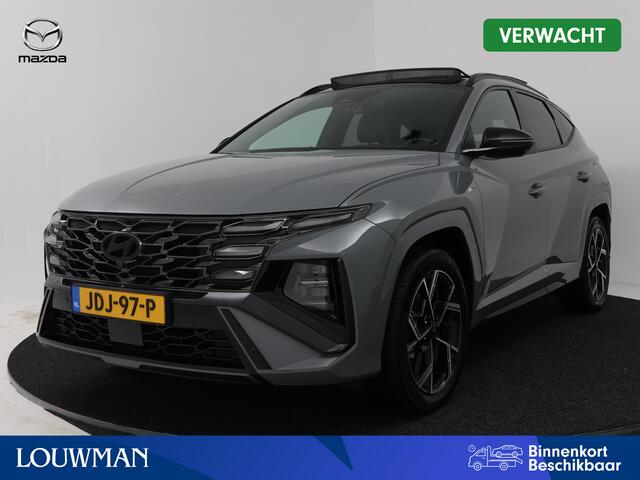 Hyundai TUCSON 1.6 T-GDI HEV N Line Sky | Krell Audio | Panoramadak | Head-up Display | Stoelverwarming-/Verkoeling | 360 Camera | Memory Stoelen | Onderweg-naar-dealer