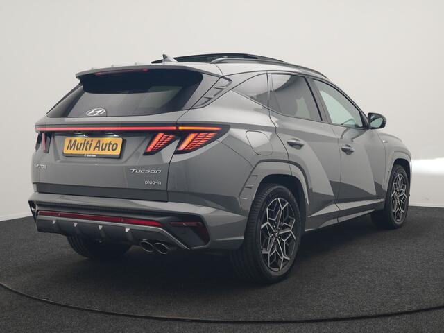 Hyundai TUCSON 1.6 T-GDI PHEV N Line Sky 4WD 265pk Dealer O.H. | Panodak | Adaptive Cruise | 360 Camera | Krell Audio | Alcantara Sportstoelen Ventilatie & Verwarmd | Keyless | BLIS | Stuur Verwarmd | Apple Carplay | Navigatie | DAB | Plug In Hybrid |