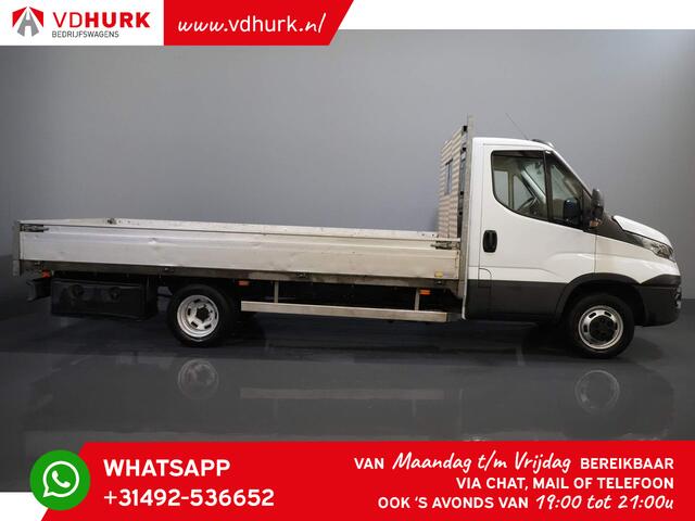 Iveco DAILY 35C15 3.0 150 pk L3 Open Laadbak/ 3.5t Trekverm./ Tachograaf/ Gev.stoel/ Climate/ Cruise/ Trekhaak