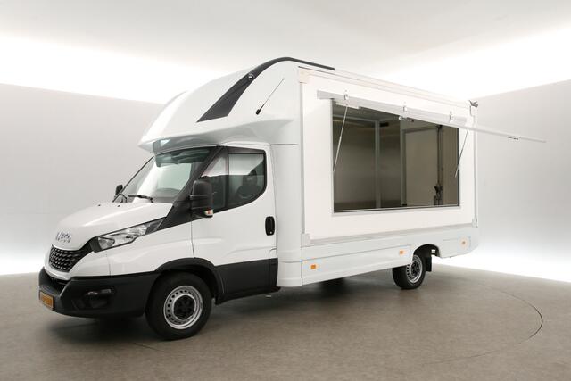 Iveco DAILY 35S14 2.3 410 | Foodtruck | Verkoopwagen | Luifel | Patatwagen | Eventtruck | Patatkraam | Frietwagen | Snackwagen | Zijdeur | Airco Treeplank