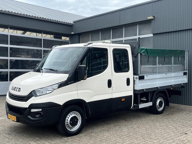 Iveco DAILY 35S12D 2.3 345 Airco Trekhaak 3500kg trekgewicht 6-Persoons Open laadbak Pick-up P-up Bakwagen 1e eigenaar Euro 6 Bpm vrij voor particulier gebruik!!