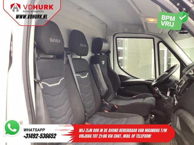 Iveco DAILY 35S18 3.0 180 pk L2H2 BPM VRIJ 3.5t Trekhaak/ 270 Gr. Deuren/ Gev. Stoel/ Climate/ CarPlay/ Sidebars/ Camera