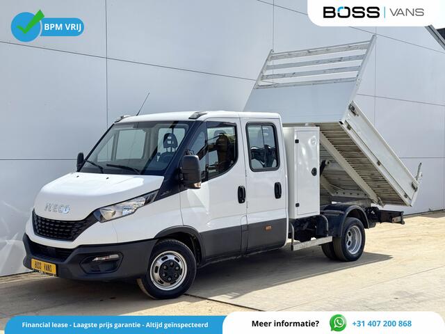 Iveco DAILY 35C14 2.3 Kipper Dubbele Cabine Dubbellucht 6 Stoelen Airco Cruise Control 3,5t Trekhaak Luchtgeveerde stoel