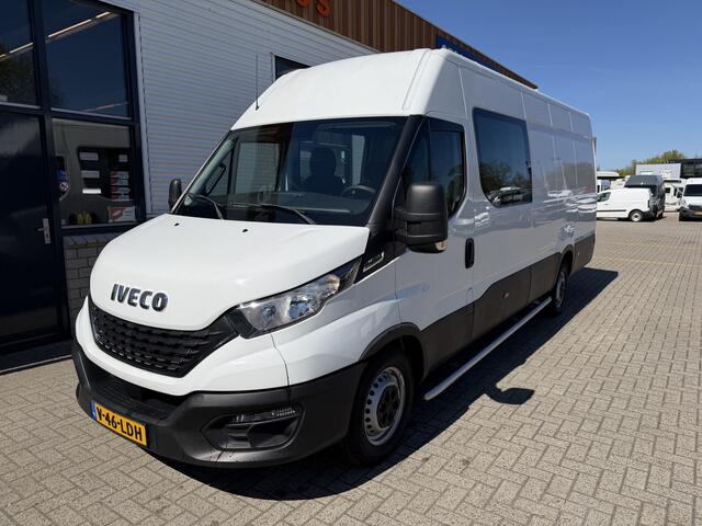 Iveco DAILY 35S14V 2.3 automaat 410 L4H2 DC 6 persoons / vaste prijs rijklaar ¤ 29.950 ex btw / ideale motorsport bus / euro 6 / bpm vrij / cruise en climate control / trekhaak 3500 kg !
