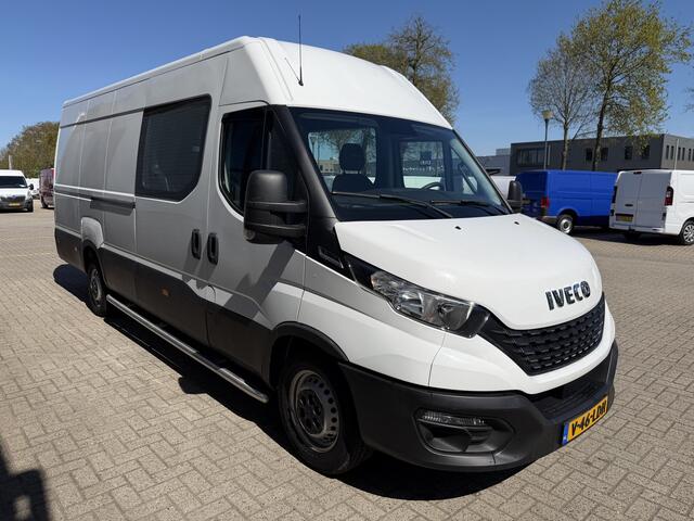 Iveco DAILY 35S14V 2.3 automaat 410 L4H2 DC 6 persoons / vaste prijs rijklaar ¤ 29.950 ex btw / ideale motorsport bus / euro 6 / bpm vrij / cruise en climate control / trekhaak 3500 kg !