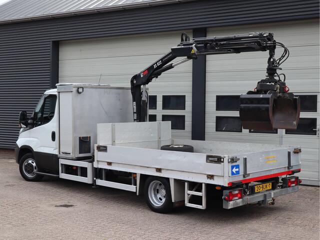 Iveco DAILY 50C15 3.0 Euro 6 - HIAB kraan - 2 x PTO - NIDO - Openlaadbak