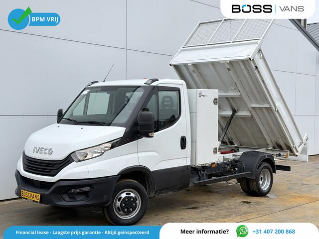 Iveco DAILY 35C16 3.0 L4 Kipper Dubbellucht Airco Cruise Control 3.5T Trekhaak Lederen bekleding Benne Tipper