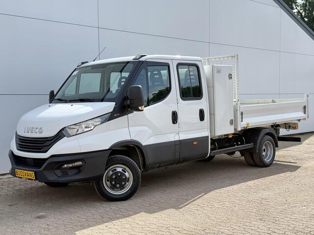 Iveco DAILY 35C16 3.0 Dubbele Cabine Kipper Dubbellucht 3,5t Trekhaak 6 Stoelen Airco Cruise Control Luchtgeveerde stoel Benne Tipper