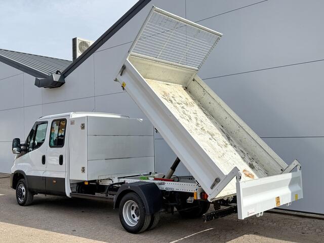 Iveco DAILY 35C16 3.0 Dubbele Cabine Kipper Dubbellucht 3,5t Trekhaak 6 Stoelen Airco Cruise Control Luchtgeveerde stoel Benne Tipper