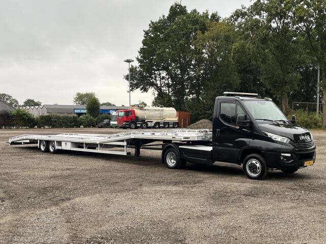 Iveco DAILY 50C21 Tijhof Kuiper 7230kg Laadvermogen Oplegger Trekker Be-combi Lier Airco Cruise controle Telefoonverbinding Automaat Stuurwielbediening Gevarenlichten Euro 6 Kuiper Veenhuizen Tijhof Autotran