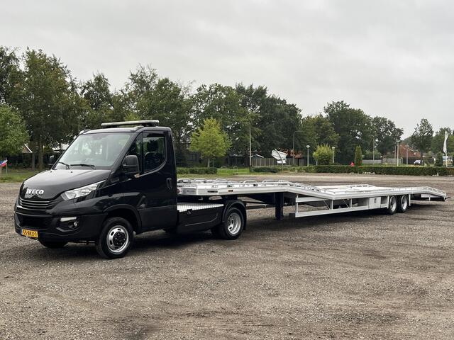 Iveco DAILY 50C21 Tijhof Kuiper 7230kg Laadvermogen Oplegger Trekker Be-combi Lier Airco Cruise controle Telefoonverbinding Automaat Stuurwielbediening Gevarenlichten Euro 6 Kuiper Veenhuizen Tijhof Autotran