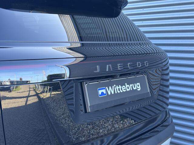 Jaecoo 7 SHS PHEV Exclusive Black Pack en 21 Inch velgen met 1500 KG trekgewicht, 1200 KM RANGE Navigatie, Elektrische achterklep, Luxe lederen bekleding en 7 jaar garantie
