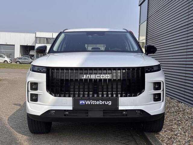 Jaecoo 7 1.5 GDI SHS-P Exclusive Black Pack en 21 Inch velgen met 1500 KG trekgewicht, 1200 KM RANGE Navigatie, Elektrische achterklep, Luxe lederen bekleding en 7 jaar garantie
