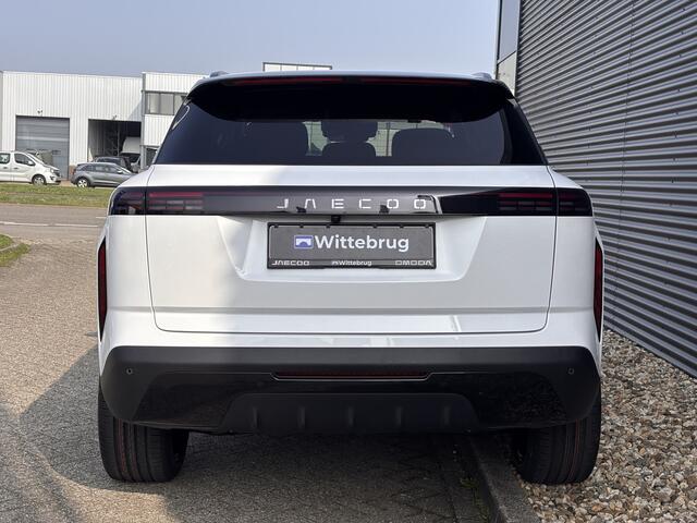 Jaecoo 7 1.5 GDI SHS-P Exclusive Black Pack en 21 Inch velgen met 1500 KG trekgewicht, 1200 KM RANGE Navigatie, Elektrische achterklep, Luxe lederen bekleding en 7 jaar garantie