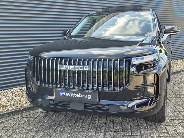 Jaecoo 7 SHS 1.5 PHEV Exclusive met 1500 KG trekgewicht, 1200 KM RANGE Navigatie, Elektrische achterklep, Luxe lederen bekleding en 7 jaar garantie Nu met 4000 euro Inruil/WK-voordeel
