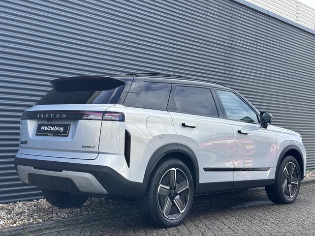 Jaecoo 7 1.5 GDI SHS-P Exclusive met 1500 KG trekgewicht, 1200 KM RANGE Navigatie, Elektrische achterklep, Luxe lederen bekleding en 7 jaar garantie Direct leverbaar!