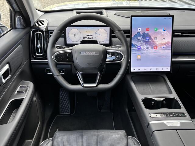 Jaecoo 7 1.5 GDI SHS-P Exclusive met 1500 KG trekgewicht, 1200 KM RANGE Navigatie, Elektrische achterklep, Luxe lederen bekleding en 7 jaar garantie Direct leverbaar!