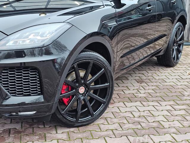 Jaguar E-Pace 2.0 P300 AWD R-Dynamic HSE | Black Pack | Meridan | Elek. stoelen + mermory | Leder | 360 camera | Sfeerverlichting | LMV 20" High gloss black |