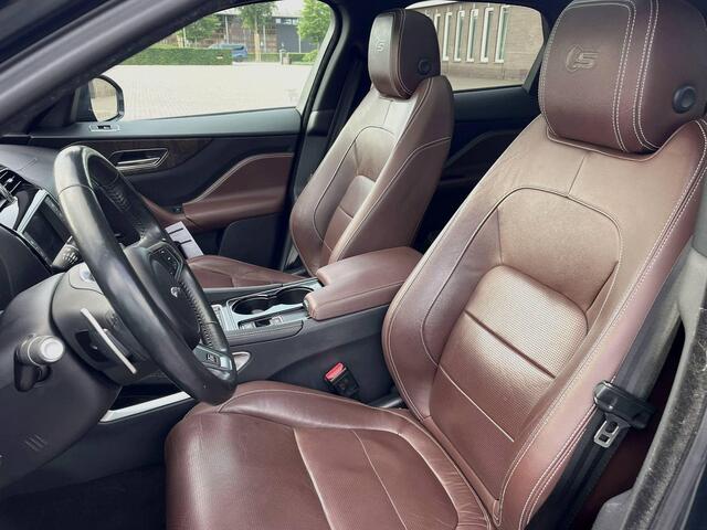 Jaguar F-PACE 3.0 S First Edition AWD | 35T V6 Supercharged Portfolio AWD 380pk | Meridian Sound | 19" LM | Adap Dynamics | Panodak | 1 eig | Volledig dealer onderhouden!