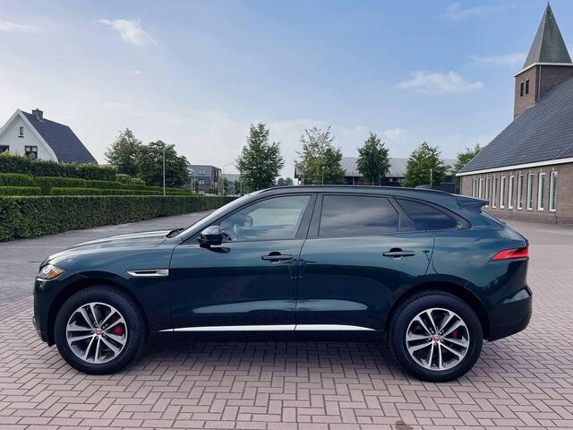 Jaguar F-PACE 3.0 S First Edition AWD | 35T V6 Supercharged Portfolio AWD 380pk | Meridian Sound | 19" LM | Adap Dynamics | Panodak | 1 eig | Volledig dealer onderhouden!