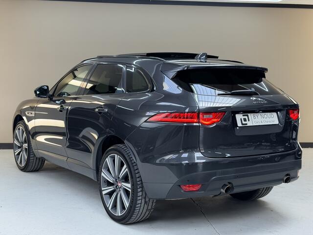 Jaguar F-PACE 2.0 R-Sport AWD 25t, 250Pk, 2017, 1ste eigenaar, Dealer onderhouden, Panoramadak, Trekhaak, Climate control, Cruise control, Camera, Stoelverwarming, LED koplampen, 22" velgen,