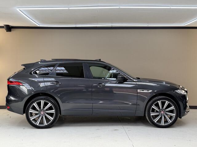 Jaguar F-PACE 2.0 R-Sport AWD 25t, 250Pk, 2017, 1ste eigenaar, Dealer onderhouden, Panoramadak, Trekhaak, Climate control, Cruise control, Camera, Stoelverwarming, LED koplampen, 22" velgen,