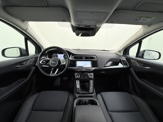 Jaguar i-Pace EV400 AWD Business Edition S 90kWh Leder 360°Camera Meridian®-Audio Stoel+Stuurverwarming Navi Ecc Apple Carplay Android Auto Cruise Control Voorruitverwarming DAB+ Led Verkeersbord detectie Rijstrooksensor Wifi SOH 89% Origineel Nederlandse Auto Nieuwpri