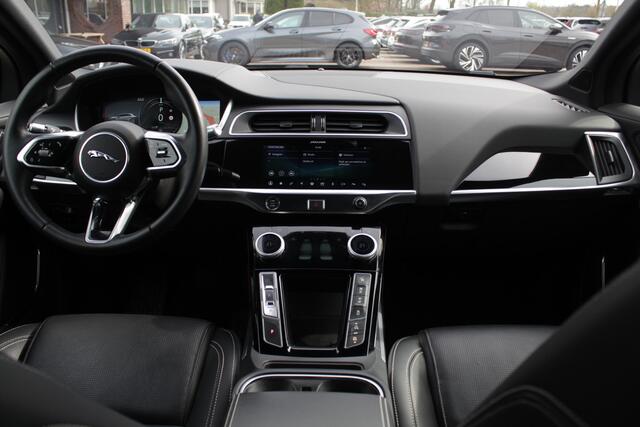 Jaguar i-Pace EV400 HSE 90 kWh / Panoramadak / Camera / Luchtvering / Keyless / 20'' / Meridian / Leder / Navigatie / Stoelverwarming / Stuurverwarming / DAB / Dodehoek / ACC