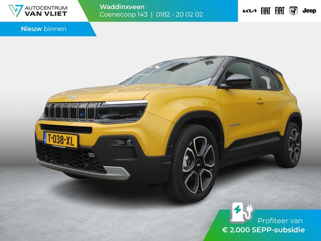 Jeep Avenger 1st Edition 54 kWh | Adapt. Cruise | 18" | Navi | Stoelverwarming | Camera | Bicolore | Sepp ¤ 2.000,-