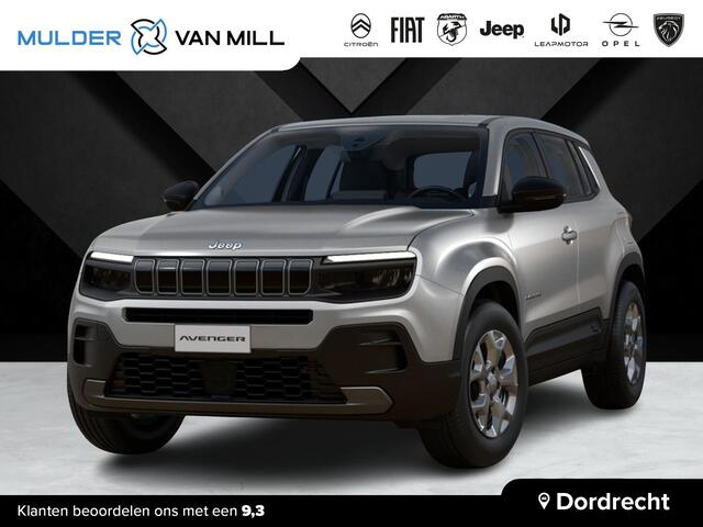 Jeep Avenger SUV Longitude EV 54kWh 156pk AUTOMAAT | NIEUW OP VOORRAAD | LONG RANGE | GRATIS 11KW LAADSTATION | WARMTEPOMP | NAVI | CAMERA |