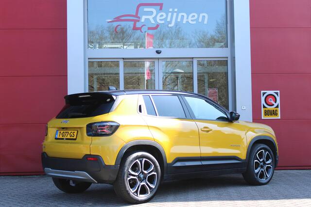 Jeep Avenger Summit 54 kWh | ACHTERUITRIJ CAMERA | STOEL VERWARMING | FULL LED KOPLAMPEN | 18" LICHTMETALEN VELGEN | DRAADLOZE TELEFOONLADER | DRAADLOZE APPLE CARPLAY/ANDROID AUTO | ADAPTIVE CRUISE CONTROL | PARKEERSENSOREN VOOR EN ACHTER | KEYLESS ENTRY/START | DODEH