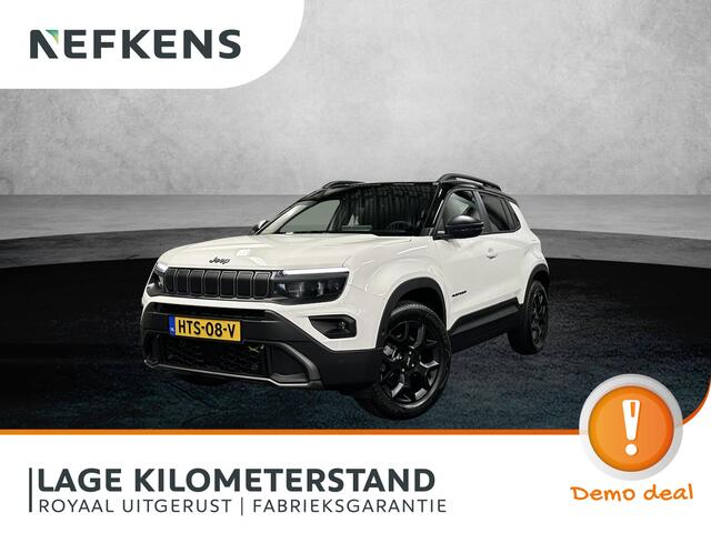 Jeep Avenger 1.2T 4xe Overland | 1ste eigenaar | AUTOMAAT | AppleCarPlay/AndroidAuto | Adaptive Cruise Control | Stoel/Stuurverwarming | Camera | Sfeerverlichting | Keyless | Isofix | Privacy Glass | Parkeersensoren | Electrische achterklep |