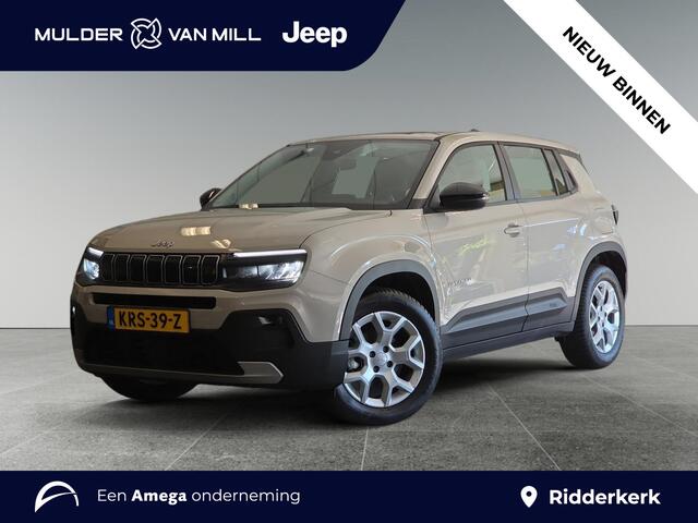 Jeep Avenger Altitude 1.2 Turbo 100pk | JBL HIFI | ELEKTR. ACHTERKLEP | ADAPTIVE CRUISE | KEYLESS ENTRY | NAVI | CAMERA | STOELVERW. | VERWARMDE VOORRUIT | ALL-SEASONBANDEN