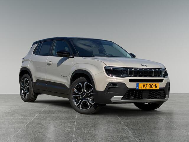 Jeep Avenger Summit EV 54kWh 156pk | 8 JAAR GARANTIE! | SCHUIF/KANTELDAK | WARMTEPOMP | ELEKTR. A.KLEP | STOELVERW. | ADAPTIVE CRUISE | NAVI | CLIMA | APPLE CARPLAY / ANDROID AUTO |