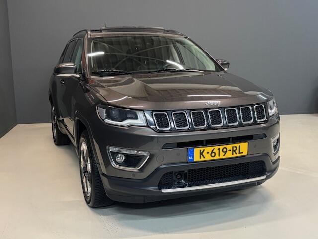 Jeep COMPASS 1.4 MultiAir 140pk Limited Panoramadak/schuif/kantel Afneembare trekhaak, stoelverwarming, apple carplay