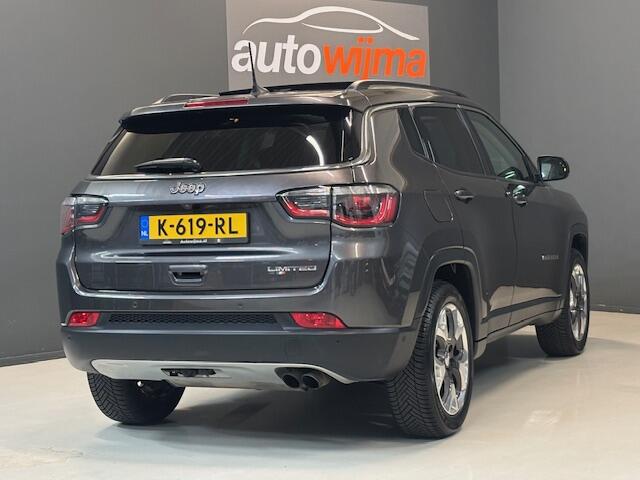 Jeep COMPASS 1.4 MultiAir 140pk Limited Panoramadak/schuif/kantel Afneembare trekhaak, stoelverwarming, apple carplay