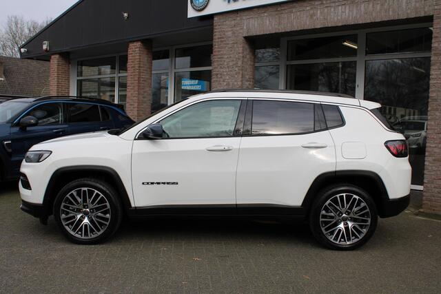 Jeep COMPASS 4xe 190 Plug-in Hybrid Electric Limited Lease Ed. 360-CAMERA CARPLAY PANO DAB HALFLEER 19"LMV ELEK.LAADKLEP 4WD NAVI GSM-LADER CRUISE CLIMA