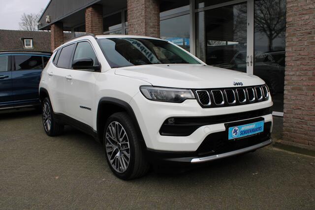 Jeep COMPASS 4xe 190 Plug-in Hybrid Electric Limited Lease Ed. 360-CAMERA CARPLAY PANO DAB HALFLEER 19"LMV ELEK.LAADKLEP 4WD NAVI GSM-LADER CRUISE CLIMA
