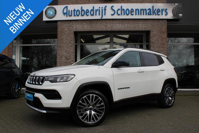 Jeep COMPASS 4xe 190 Plug-in Hybrid Electric Limited Lease Ed. 360-CAMERA CARPLAY PANO DAB HALFLEER 19"LMV ELEK.LAADKLEP 4WD NAVI GSM-LADER CRUISE CLIMA