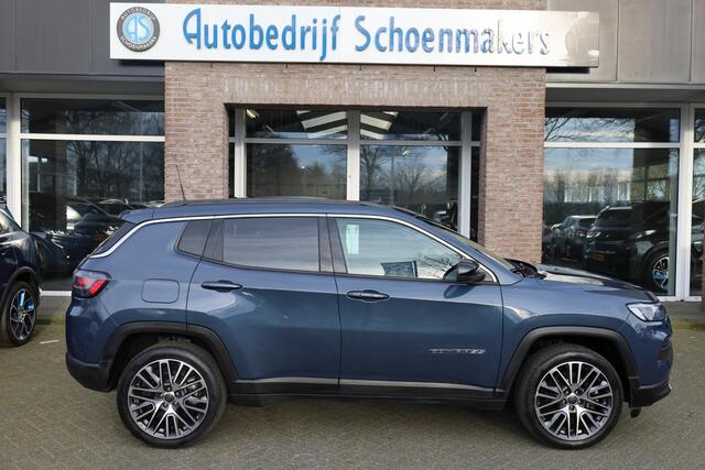 Jeep COMPASS 4xe 190 Plug-in Hybrid Electric Limited Lease Ed. 360-CAMERA CARPLAY PANO DAB HALFLEER 19"LMV ELEK.LAADKLEP 4WD NAVI GSM-LADER CRUISE CLIMA